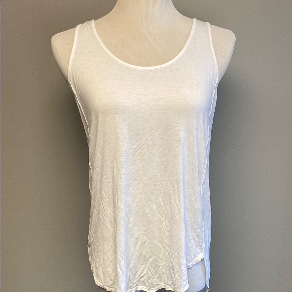 Michael Stars White Relaxed Tank Top